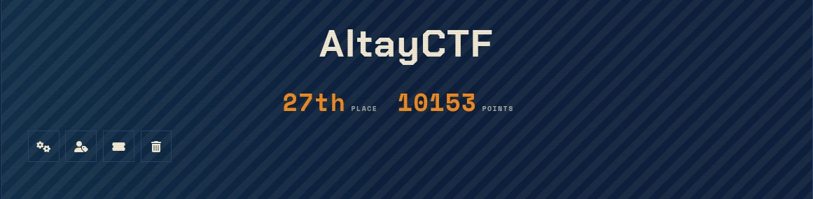 SunshineCTF 2026 takım sonucu kanıtı